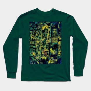 Acid Green Street Stickers NYC Long Sleeve T-Shirt